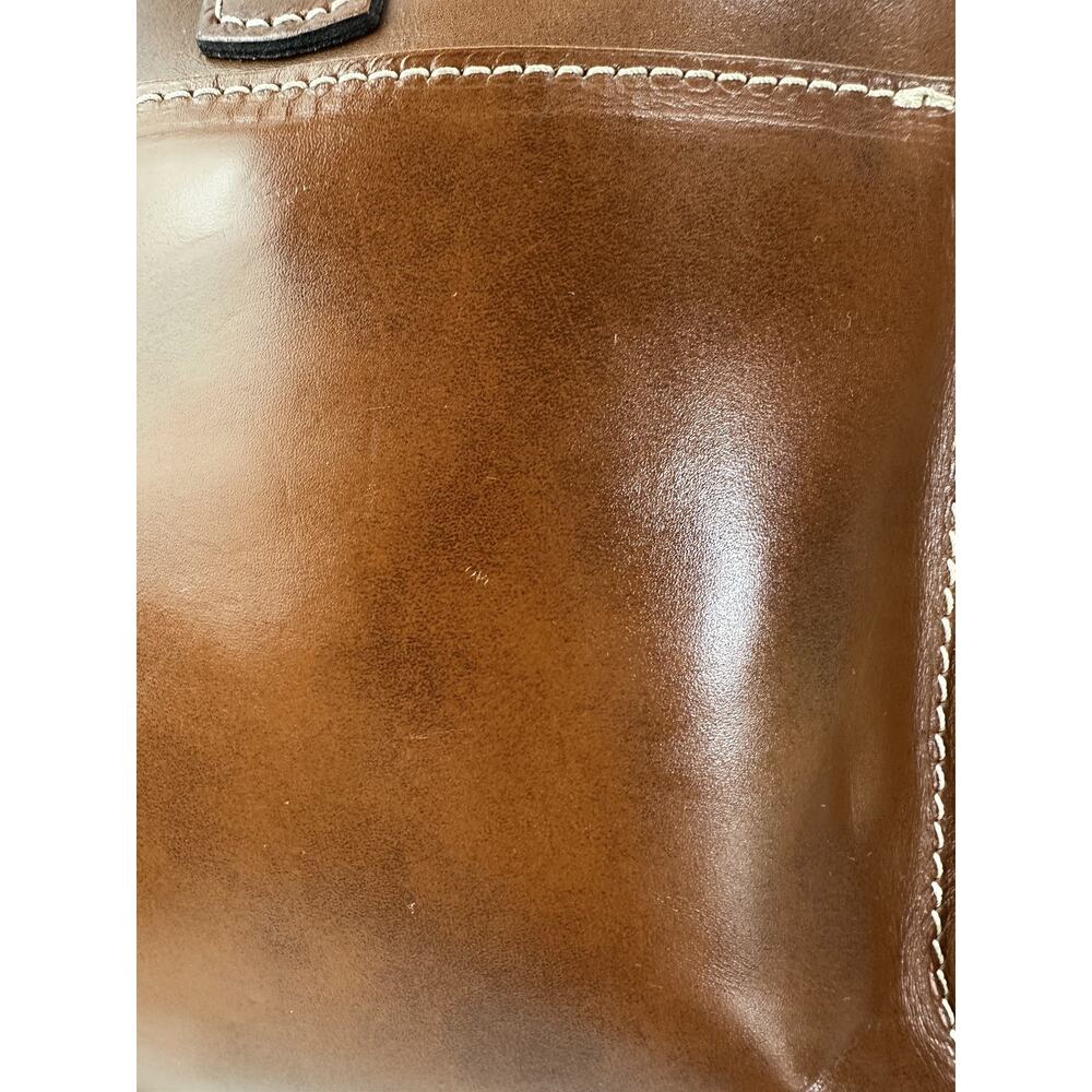 Patricia Nash Venezia Pouch Crossbody Purse Leather Map Print Bag in Brown - Picture 15 of 16